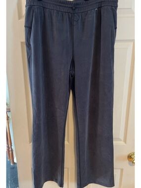 Lululemon Wide Leg Lounge Pants Black Size 14 Stretch Modal